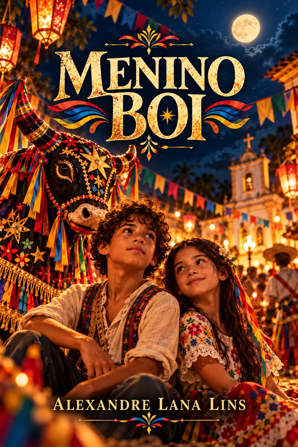 Capa original do livro Menino Boi de Alexandre Lana Lins